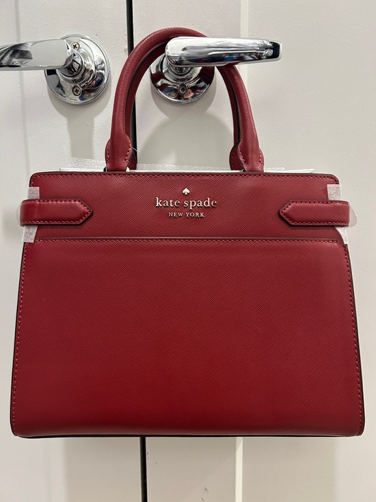 kate spade Handbags - Kate Spade (NWT) Staci Medium Satchel in Red Curran